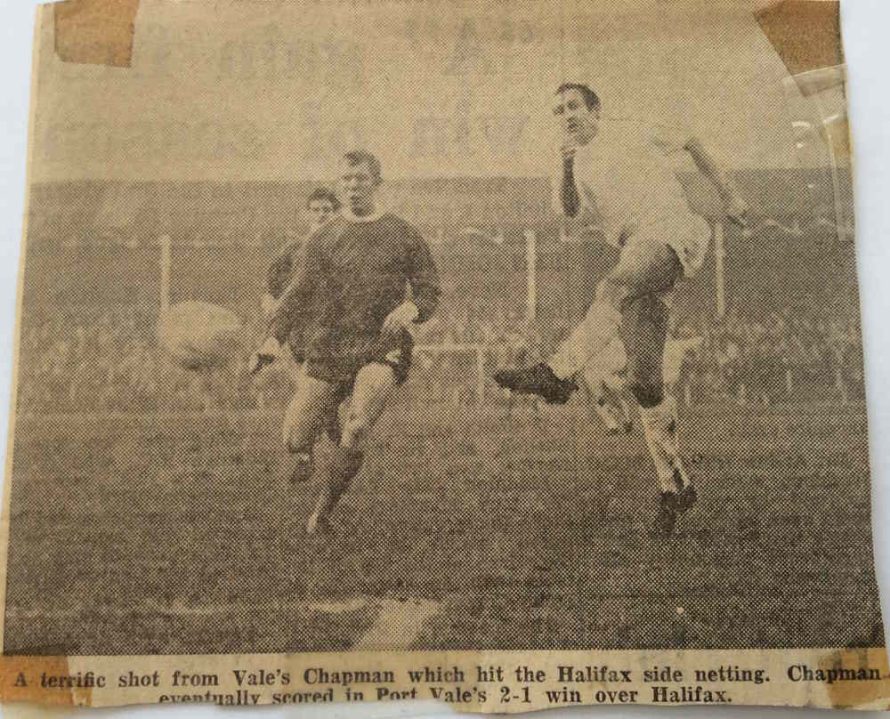 Roy Chapman in action - Port Vale v Halifax Town 1967