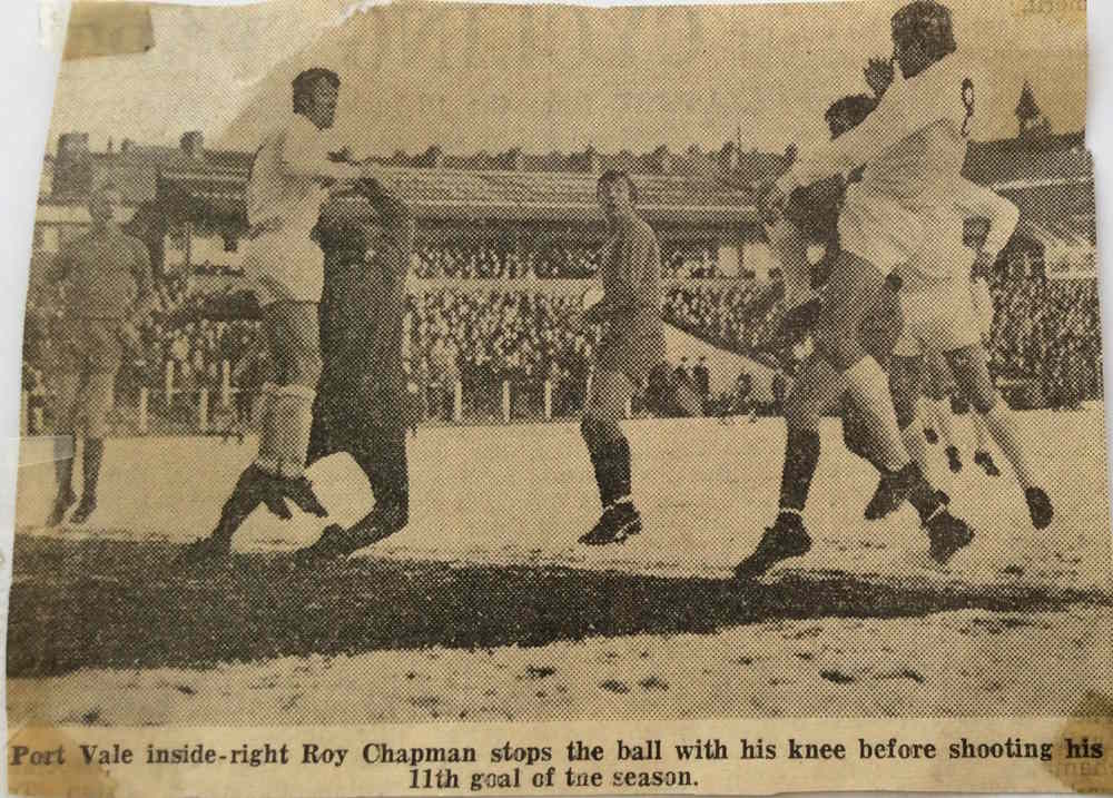 Roy Chapman scores - Port Vale 1-0 Swansea Town 1968