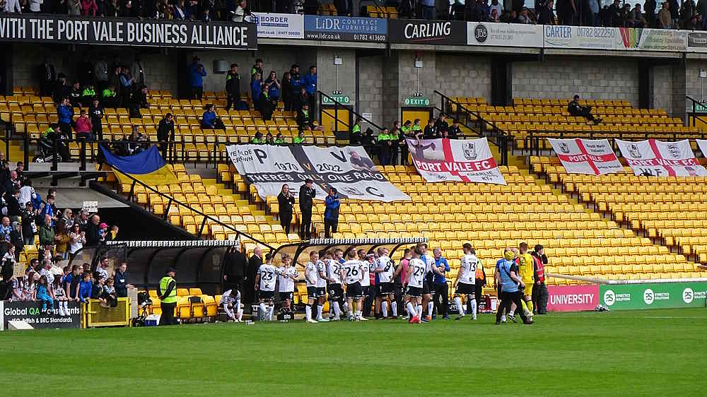 Port Vale 1-3 Plymouth Argyle - Vale Park - final game of the season - May 2023