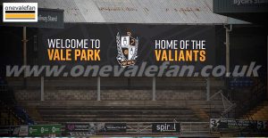 Vale Park stadium scoreboard 2023