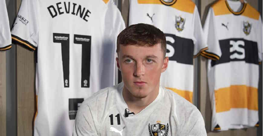 Plymouth Argyle revealed as Alfie Devine’s next destination