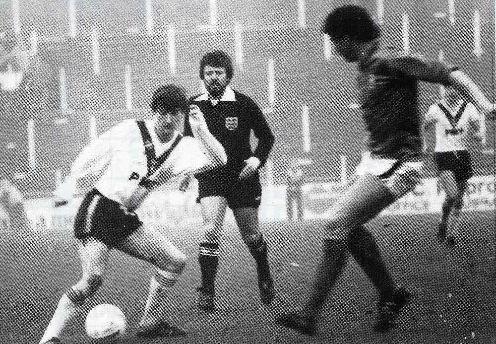 Port Vale player Kevin Young in action against Lincoln City
