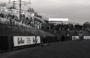 Bolton Wanderers Burnden Park terraces © Copyright Steve Daniels and licensed for reuse under this Creative Commons Licence.