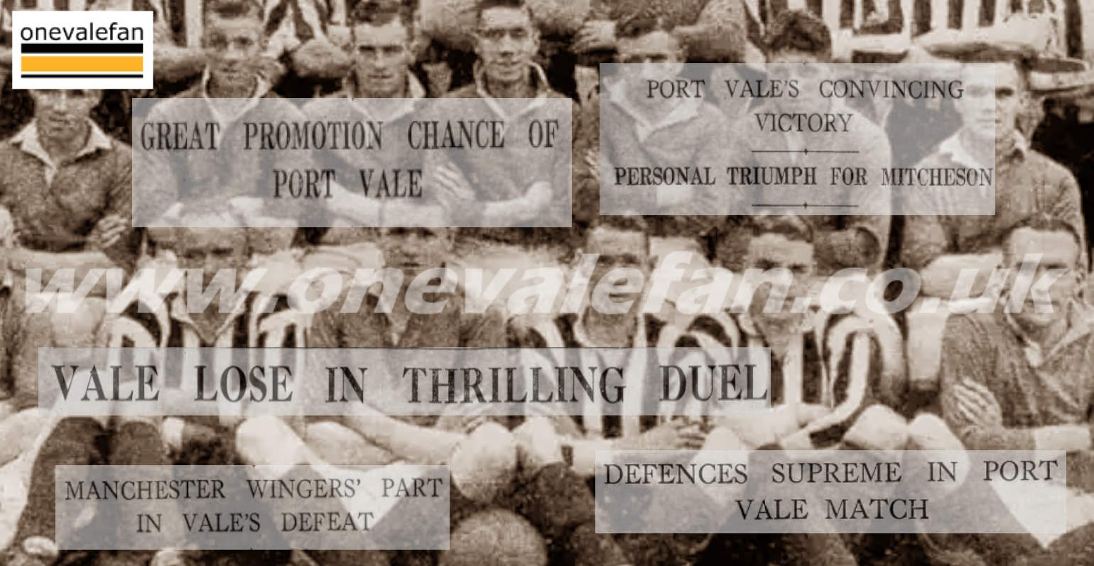 The crazy end to Port Vale’s 1933-34 season as the Valiants blow their chances of top-flight football