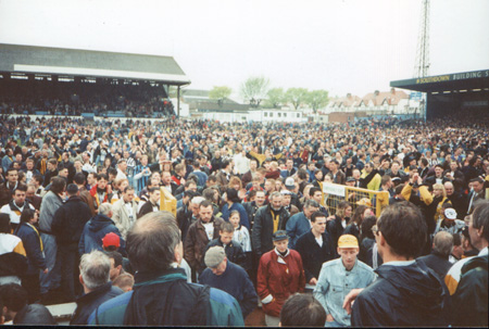 Port Vale fans at Brighton 1994