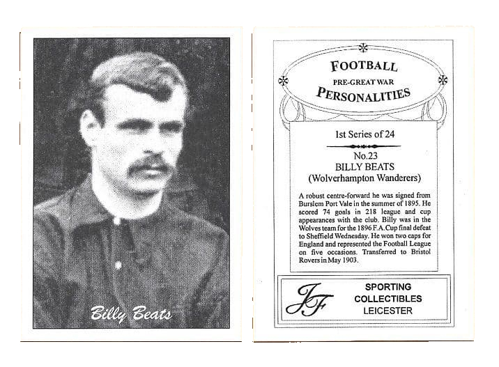 Billy Beats - Wolves - Cigarette card