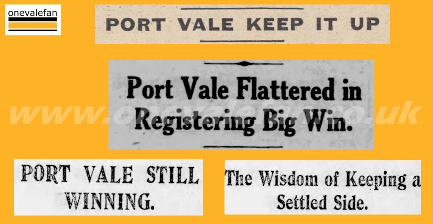 Port Vale’s first-ever game against Carlisle Utd – a “flattering” victory followed by devastating tragedy