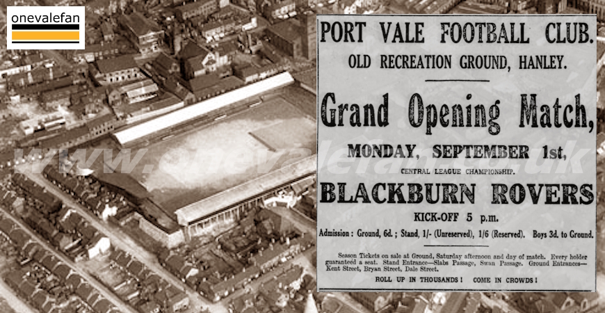 How the opening of Port Vale’s Old Rec ground was reported in 1913