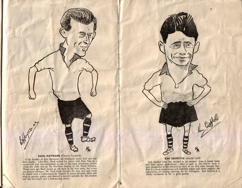 Port Vale v Wrexham programme, 1954