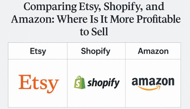 Comparing Etsy, Shopify, and Amazon: Where Is It More Profitable to Sell