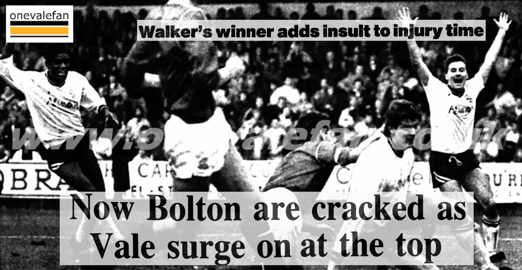 High drama in 1988 as Port Vale end 89 year wait for their first win over Bolton Wanderers