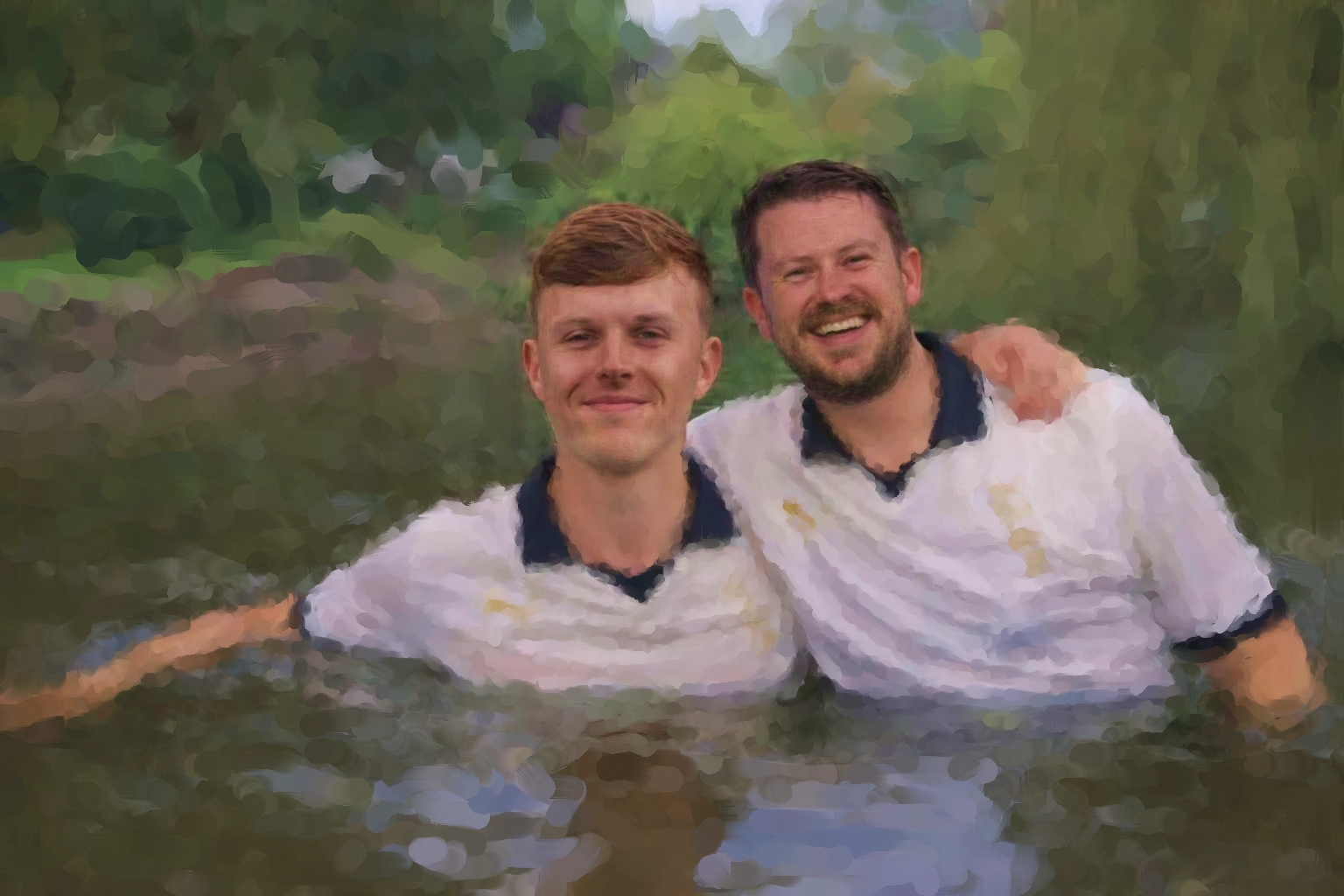 Kyle John takes a dip