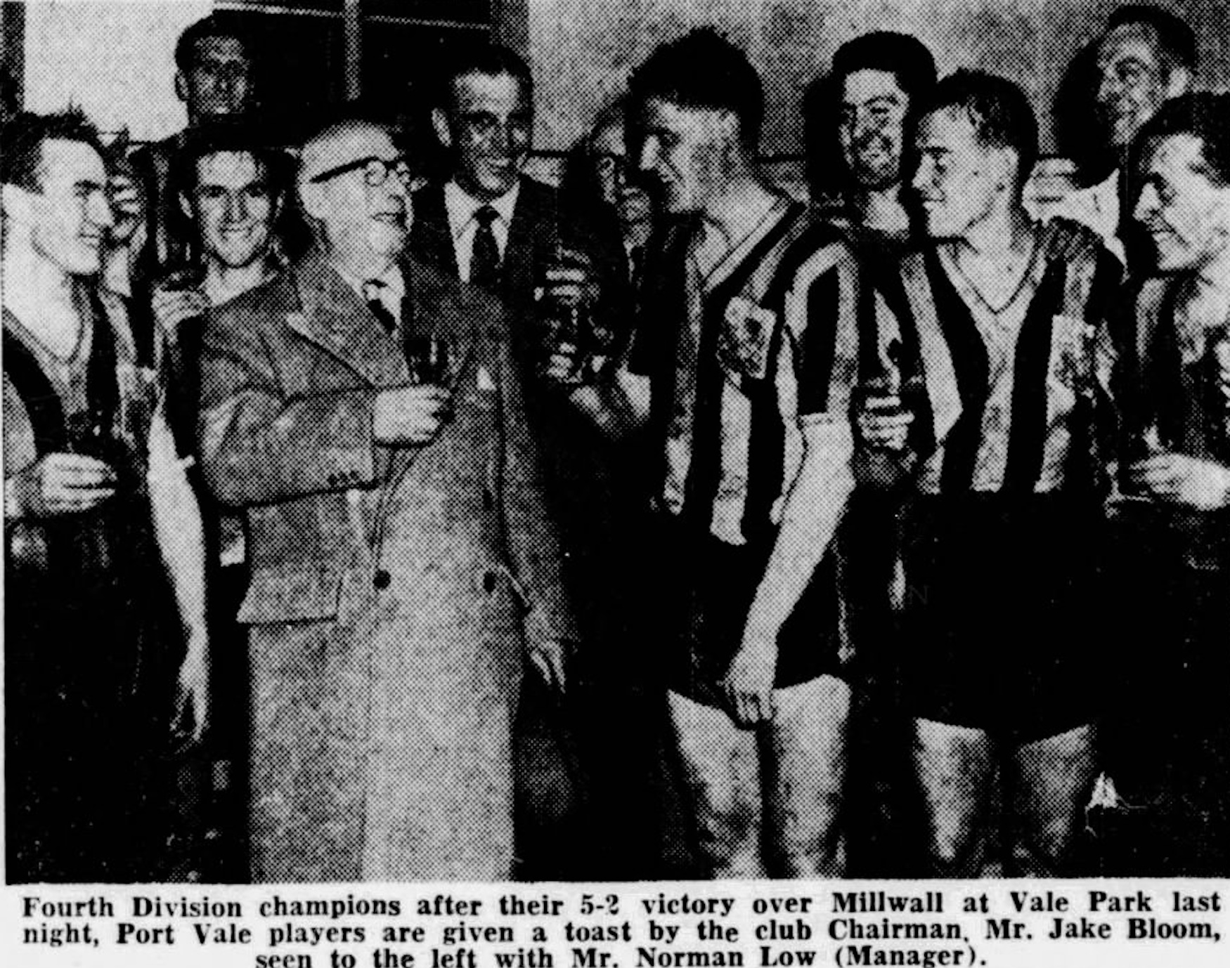 Port Vale’s promotion in 1959 – Norman Low builds a team full of goals