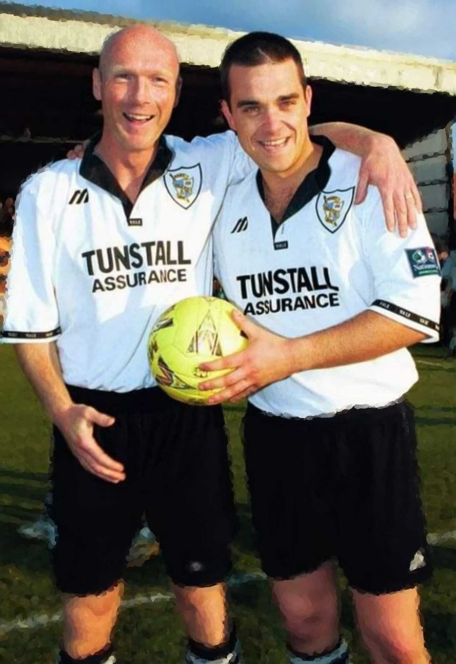 Neil Aspin and Robbie Williams