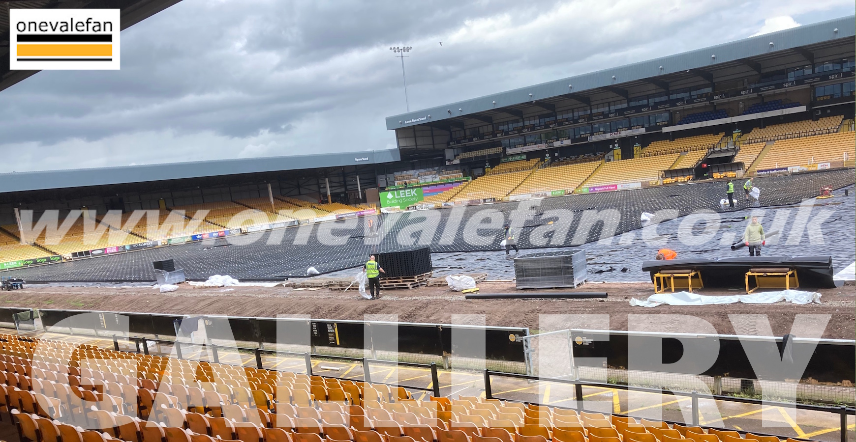 Mini Gallery: pitch improvements at the Vale Park stadium 2026