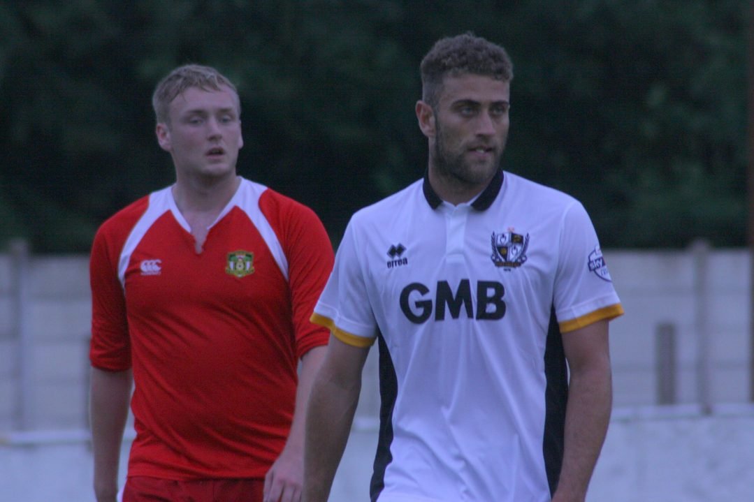 Port Vale striker Ben Williamson at Biddulph